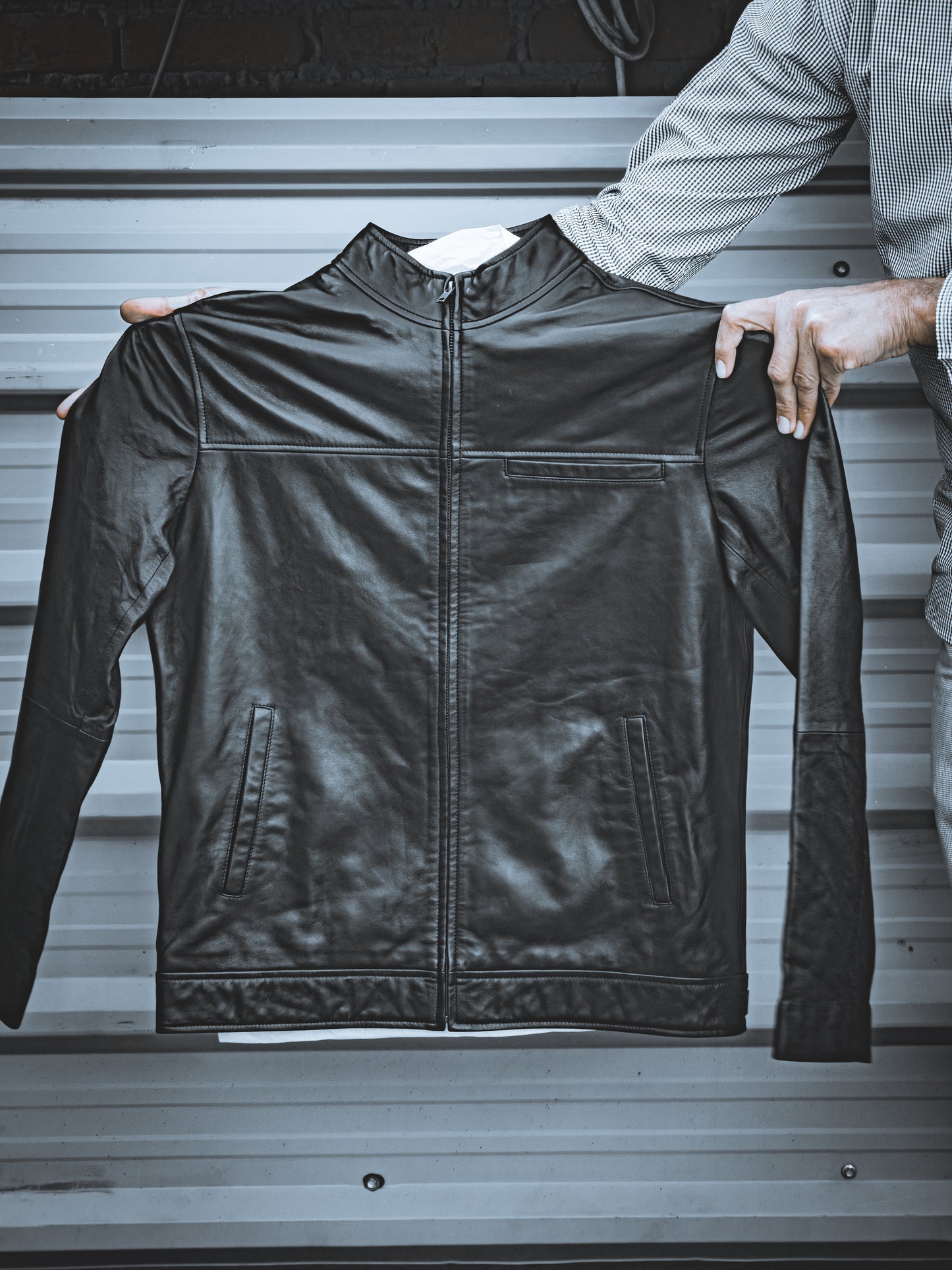 Firenzo Obsidian (1 chest pocket) Leather jacket
