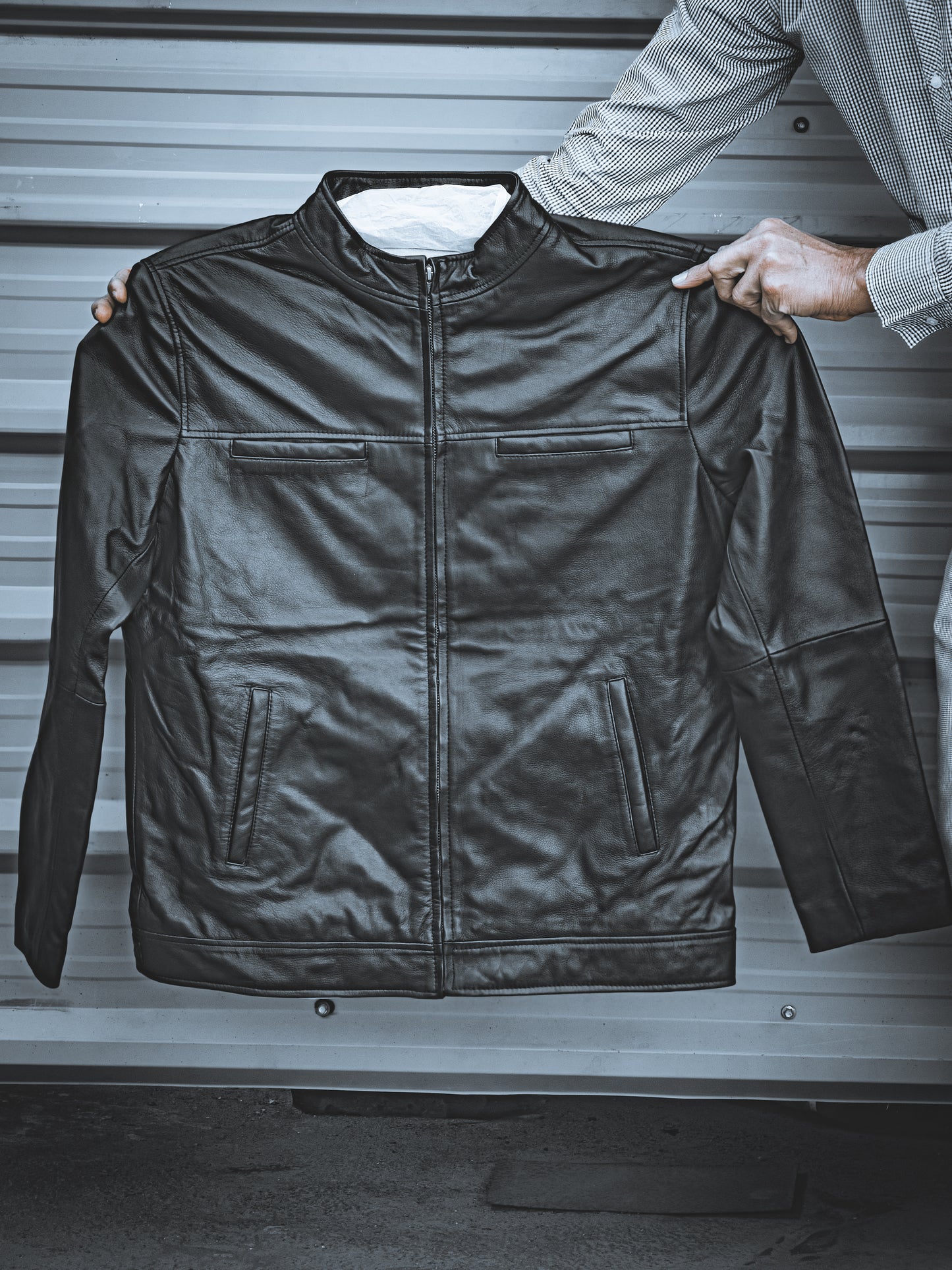 Firenzo Obsidian (Dual chest pocket) Leather jacket