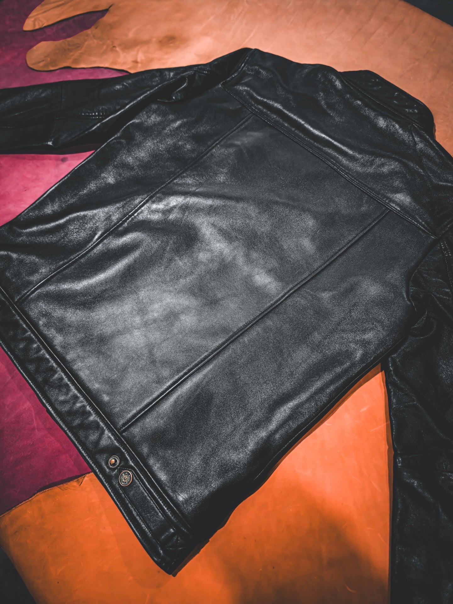 Firenzo Obsidian (1 chest pocket) Leather jacket