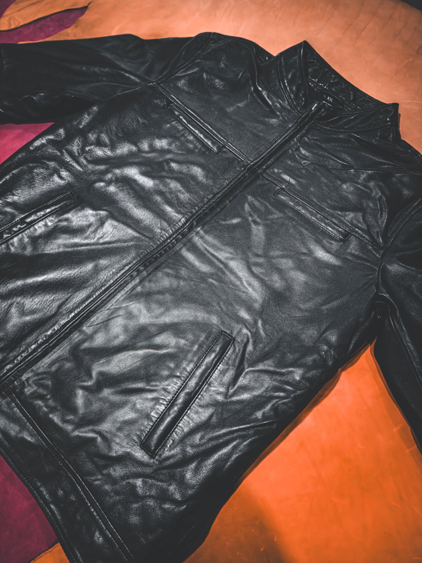 Firenzo Obsidian (Dual chest pocket) Leather jacket