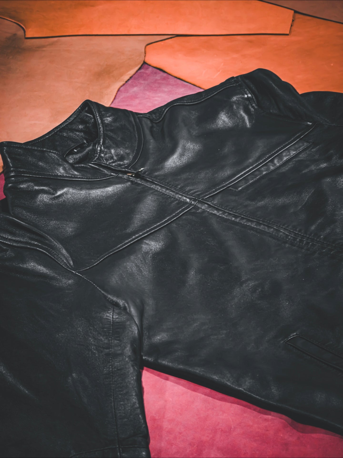 Firenzo Obsidian (1 chest pocket) Leather jacket
