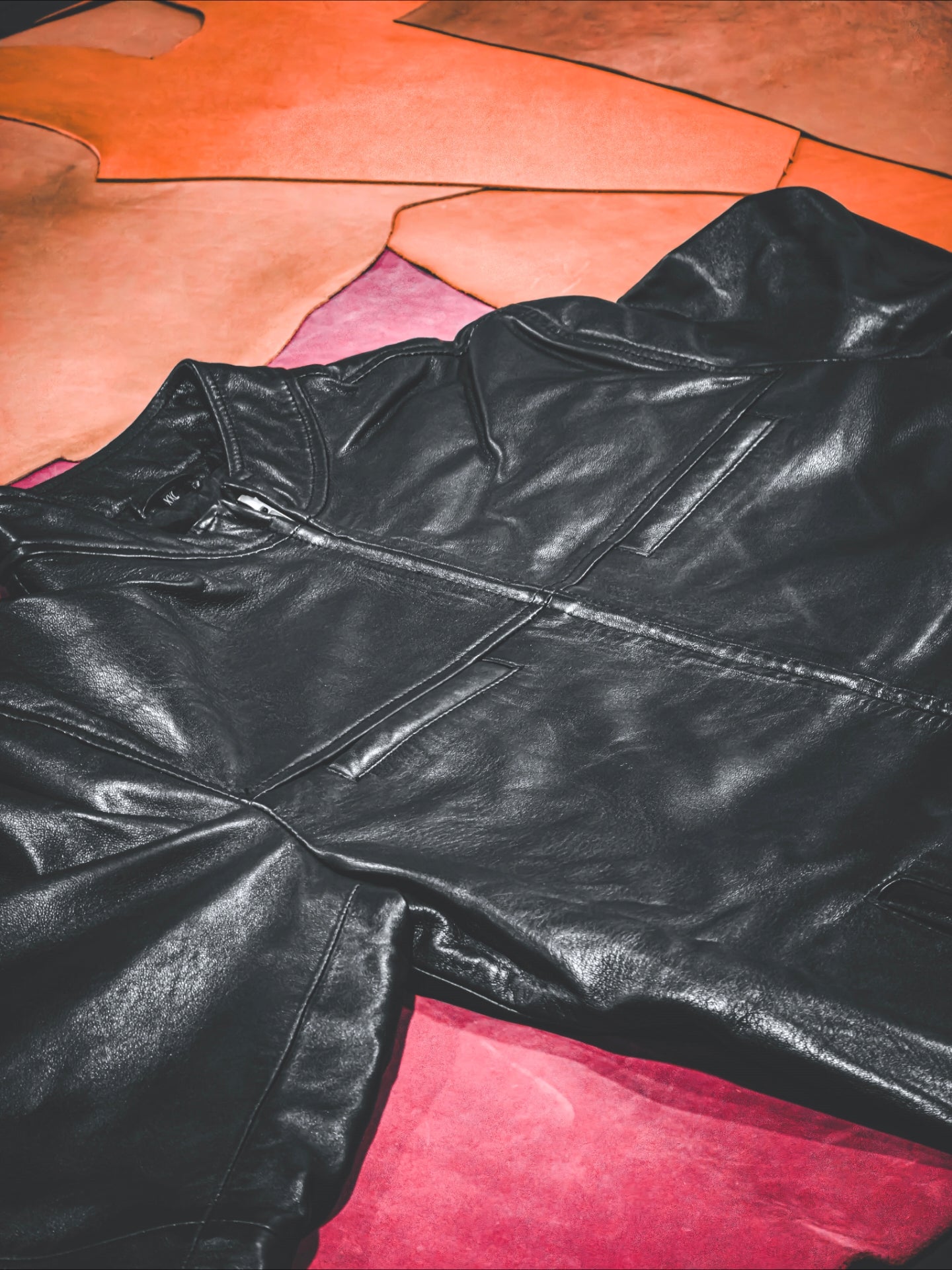 Firenzo Obsidian (Dual chest pocket) Leather jacket